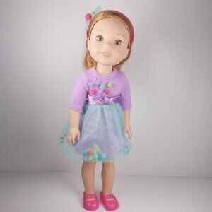 American Girl Doll Hazel Eyes Strawberry Blonde Hair Freckles Wellie Wishers